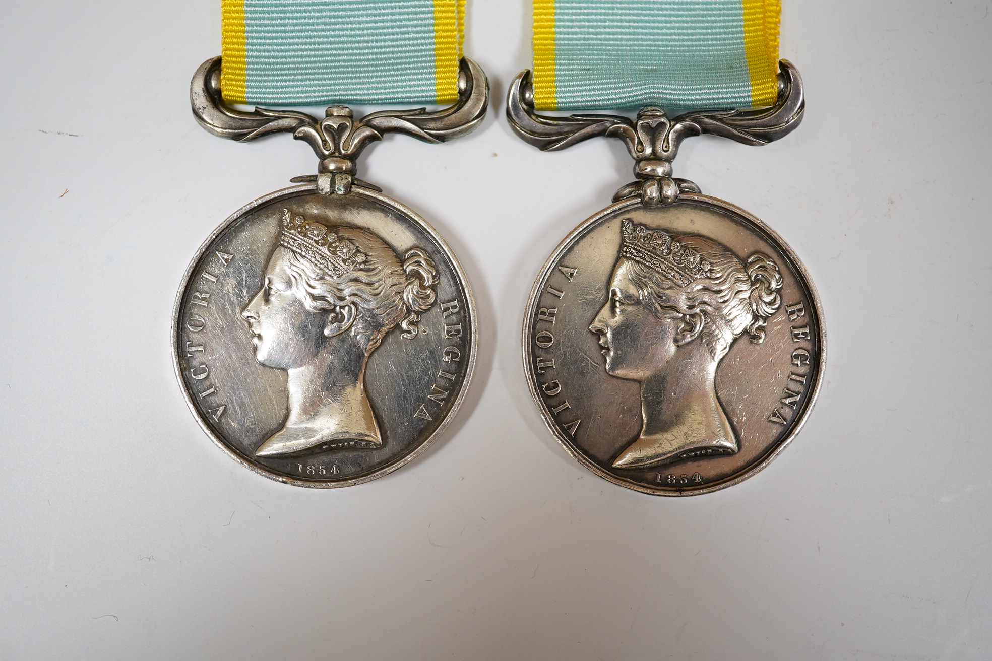 Two Crimea medals, both unnamed as issued